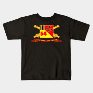 54th Artillery Group w Br - Ribbon - X 300 Kids T-Shirt